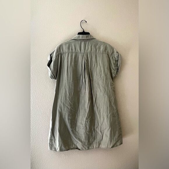 Banana Republic Green Utility Shirtdress - Picture 4 of 11